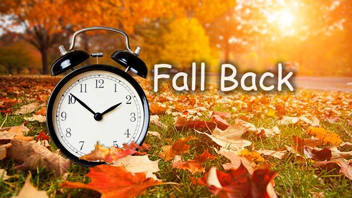 Fall Back Daylight Savings Clock