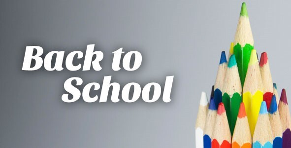 Back to School. A group of colored pencils.